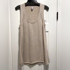 JCPenney oatmeal sweater tank XL